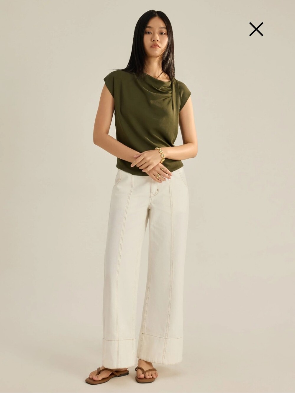 Love Bonito Chelsea Cowl Neck Top